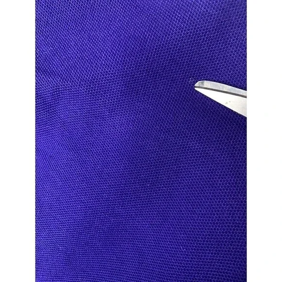 Chicos Women Size 2/Large Blue/ Purple Jacket Stripes Cotton Double Button - Picture 5 of 9